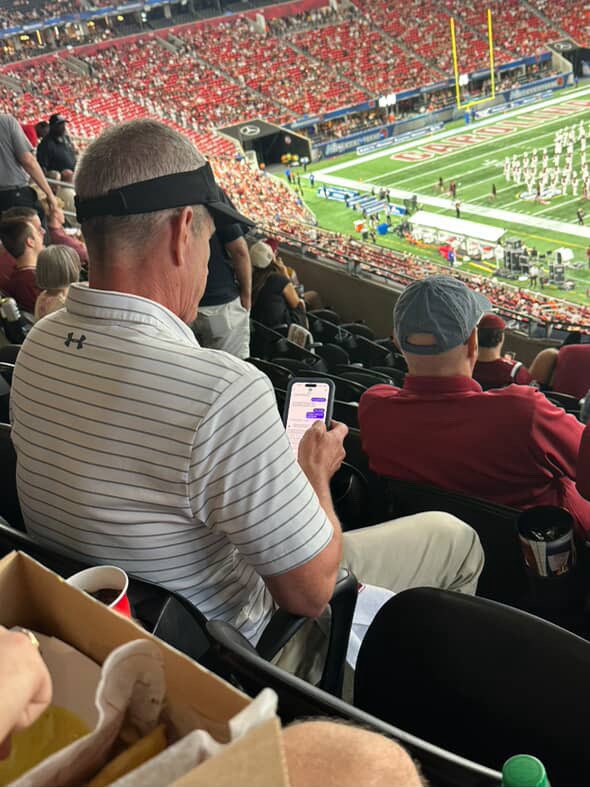 West_columbiasc's tweet photo. How does someone get caught texting something egregious at every big game https://t.co/xlQCNGyou3