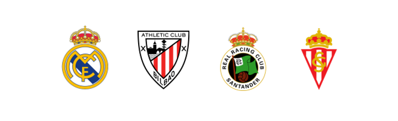 Solo 4 equipos de los 42 que componen LaLiga han conseguido ganar todos los partidos que han disputado:

✴️ <a href="/realmadrid/">Real Madrid C.F.</a> 
✴️ <a href="/AthleticClub/">Athletic Club</a> 
✴️ <a href="/realracingclub/">Real Racing Club</a> 
✴️ <a href="/RealSporting/">Real Sporting</a>