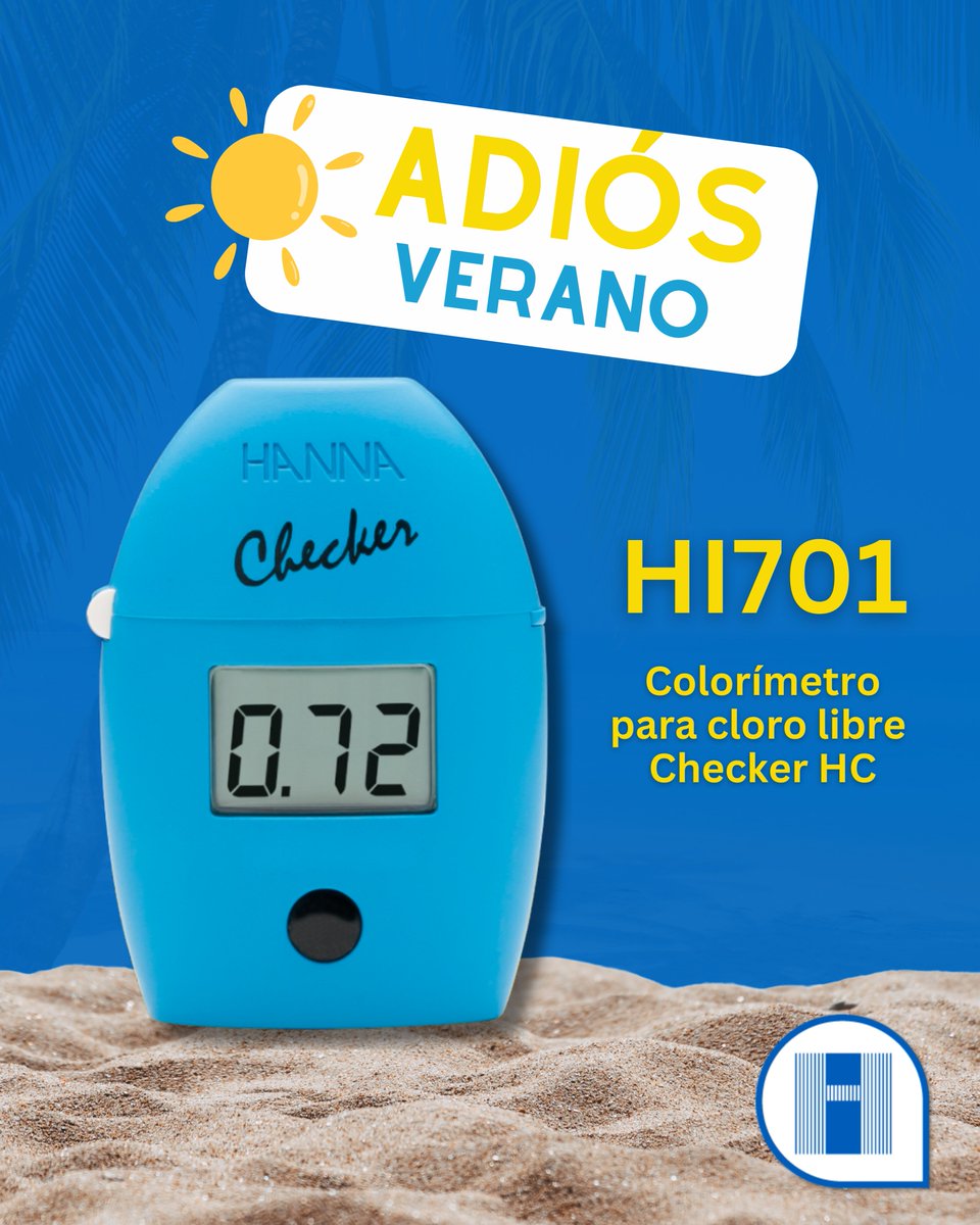 HannaInstMexico's tweet image. 🏖️💧 Aunque el verano termina, el control del agua sigue. No olvides tu Checker® HI701: portátil, preciso y fácil de usar. Ideal para piscinas, spas y agua potable. Evita daños y asegura desinfección efectiva. #HANNAInstruments #HI701 #CloroLibre #AguaEsVida 🧪