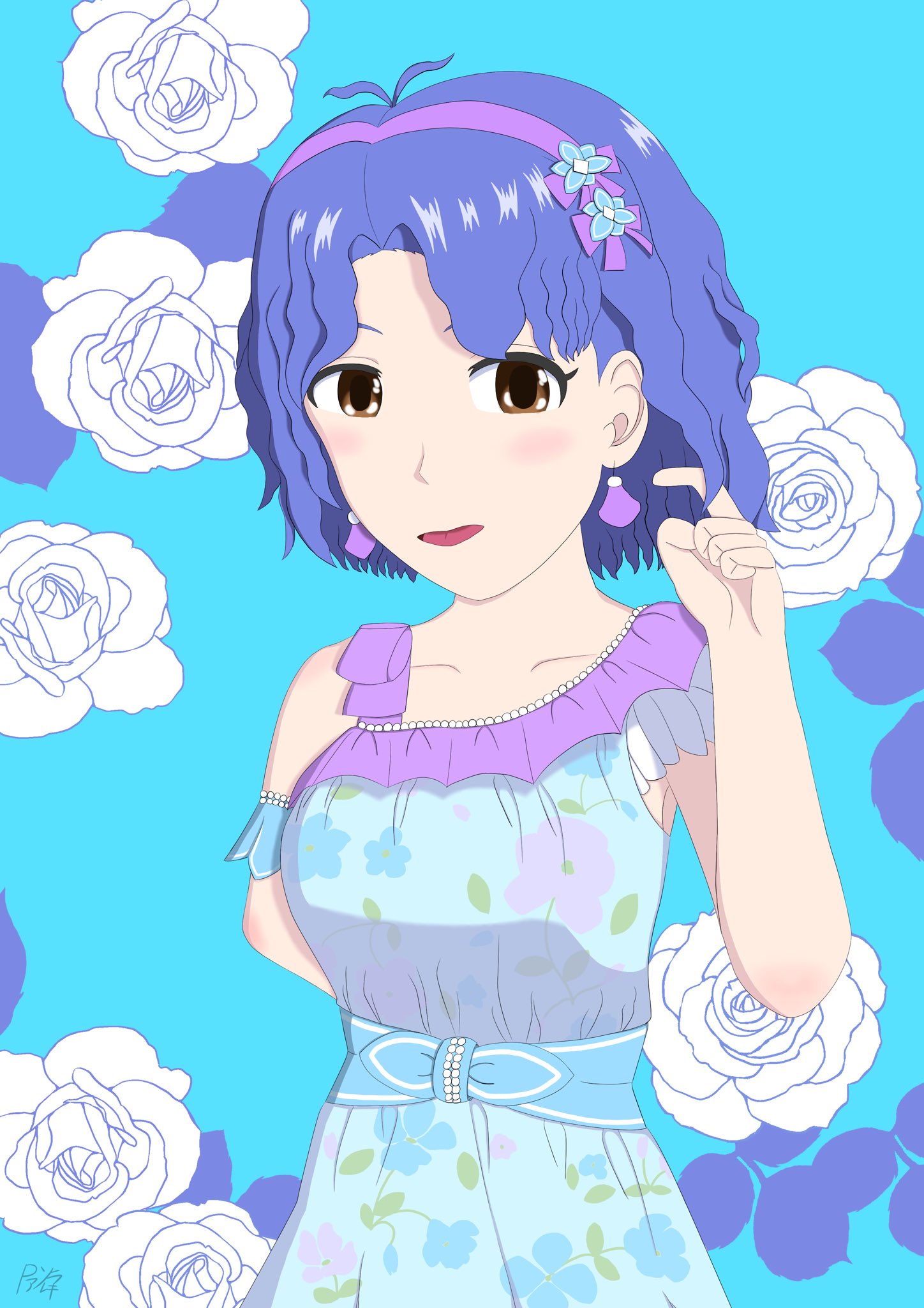 ぷうあさま専用 （原画）夜空に咲く花 ほか　5点おまとめ Pソラアルキ on X: 