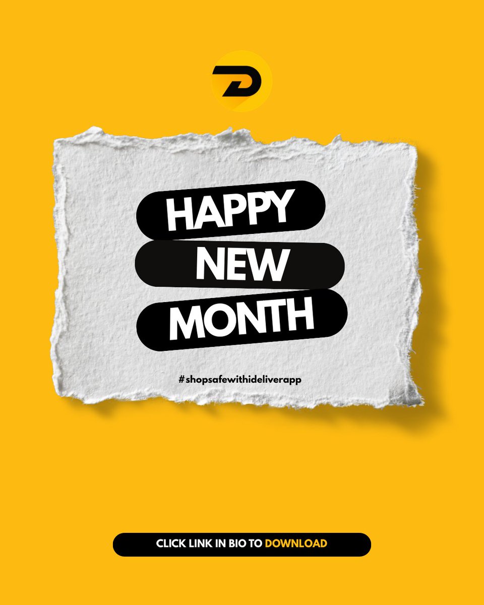Happy New Month from all of us at iDeliver! 
Shop smart, shop safe, and let’s make this month even better together. 
#HappyNewMonth