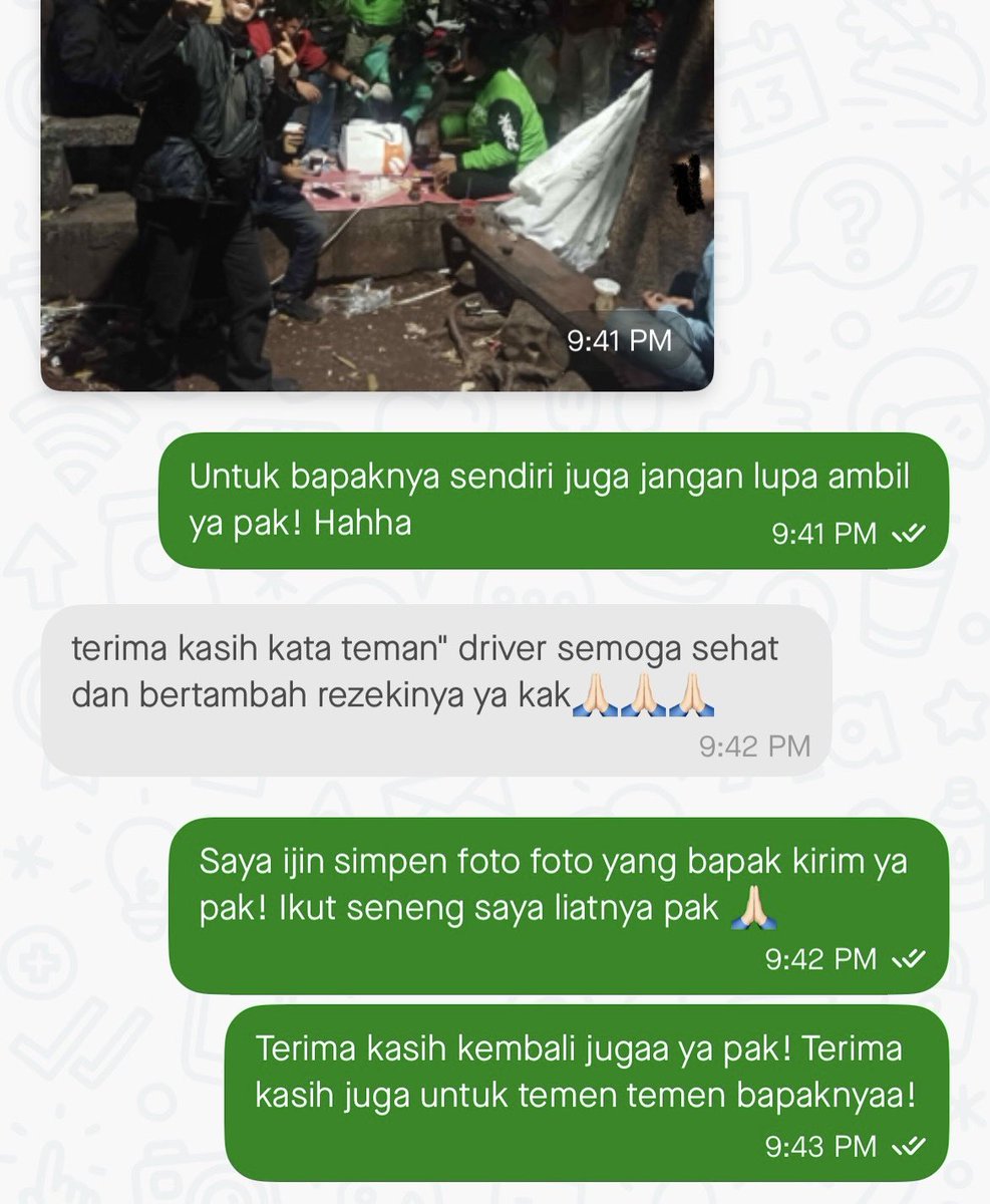 **just recently
Before I ordered, told myself; ok, you’ll be emotional, prolly not having you crying ugly.

Until the sir driver sent some pictures… I knew I was wrong…..

Aku gak mau nangis jelek sendirian… dari foto foto yang aku terima, bener bener keliatan gimana mereka