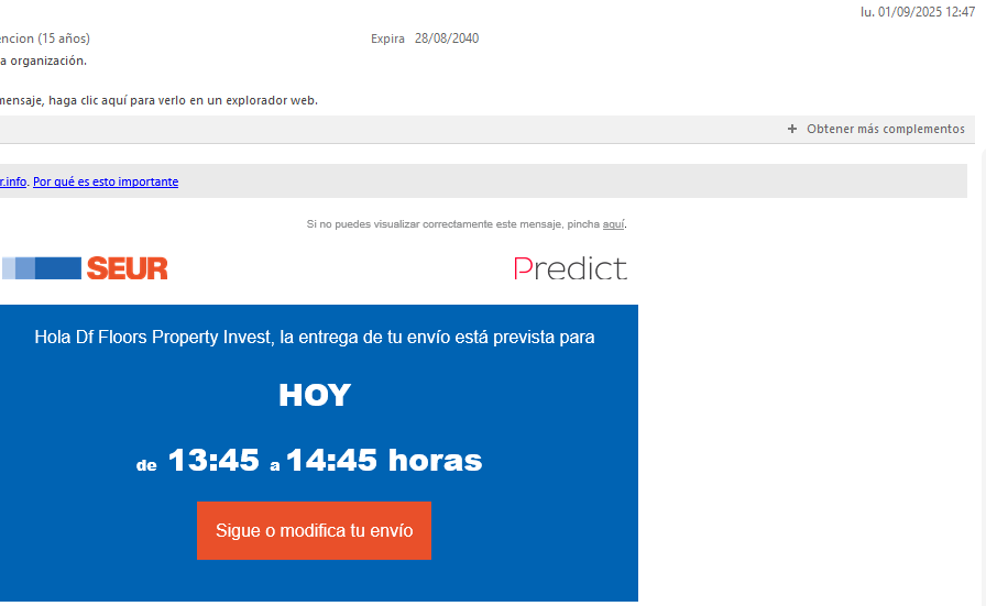 neurothinker's tweet photo. @SEUR @SEUR_responde lamentable servicio, solo se puede modificar la entrega con más de 1h y avisan 58min antes de entregar QUE MORRO!!! y ahora no sé dónde está mi pedido!!! alguien puede ayudarme??? https://t.co/2ZhCDyaDOE