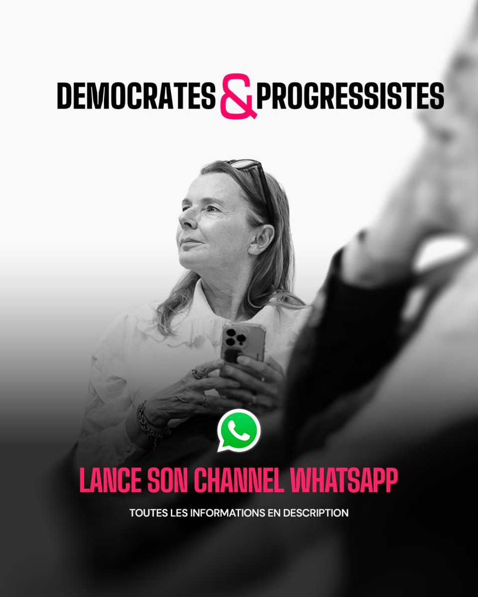 DP_LeParti's tweet image. 🚀 Nouveaux noms, nouvelles dynamiques, nouveaux outils : 

👉 Rejoignez notre nouvelle chaîne @WhatsApp 
whatsapp.com/channel/0029Vb…

#DP_LeParti #Progressistes #Démocrates