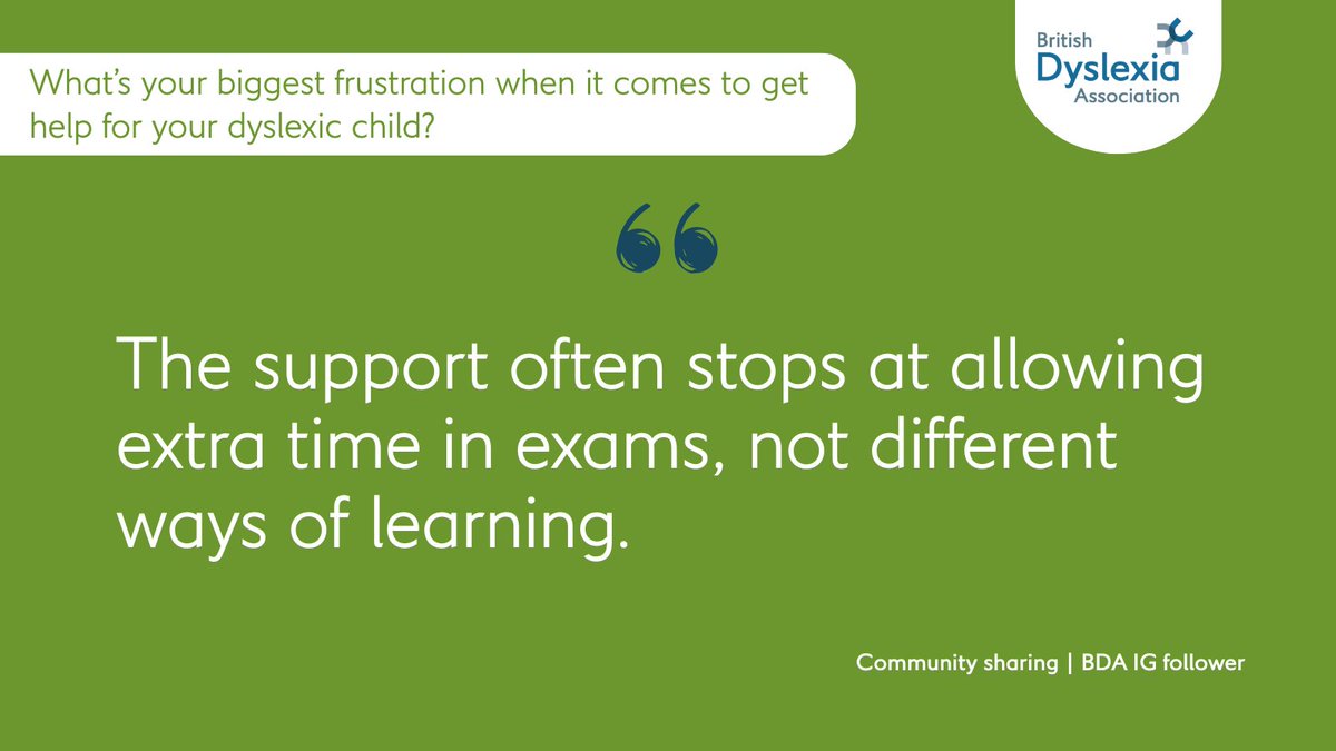 BDAdyslexia's tweet image. The support too often ends at giving extra time in exams, but real inclusion means so much more! If you’re supporting a child with #dyslexia, we hope these #resources can help: bit.ly/4p3esag 
 
#DyslexiaSupport #ParentSupport