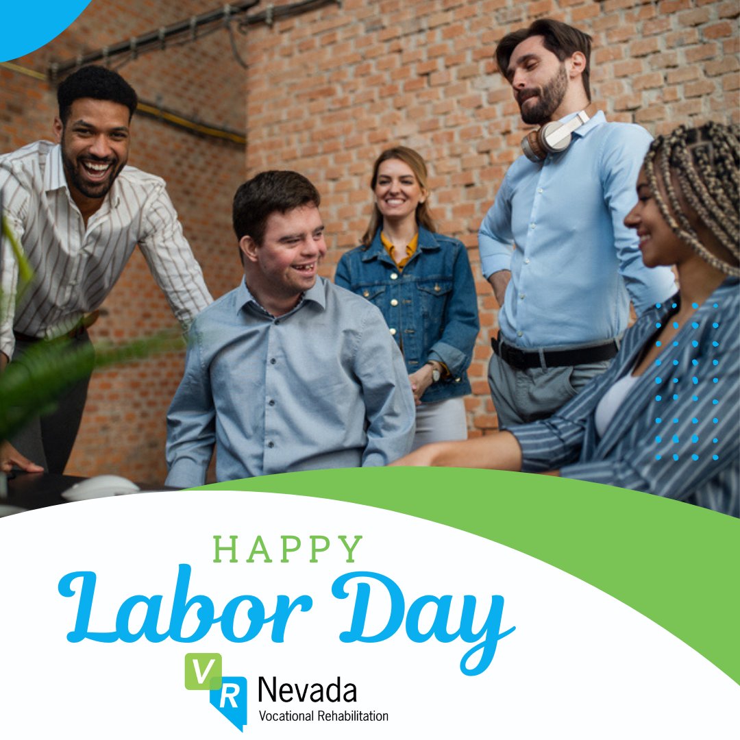 On Labor Day, we celebrate the accomplishments of people with disabilities in the workforce, who contribute every day to the success of their companies. We also encourage employers to take advantage of this untapped potential. Learn more at vrnevada.nv.gov/employers/