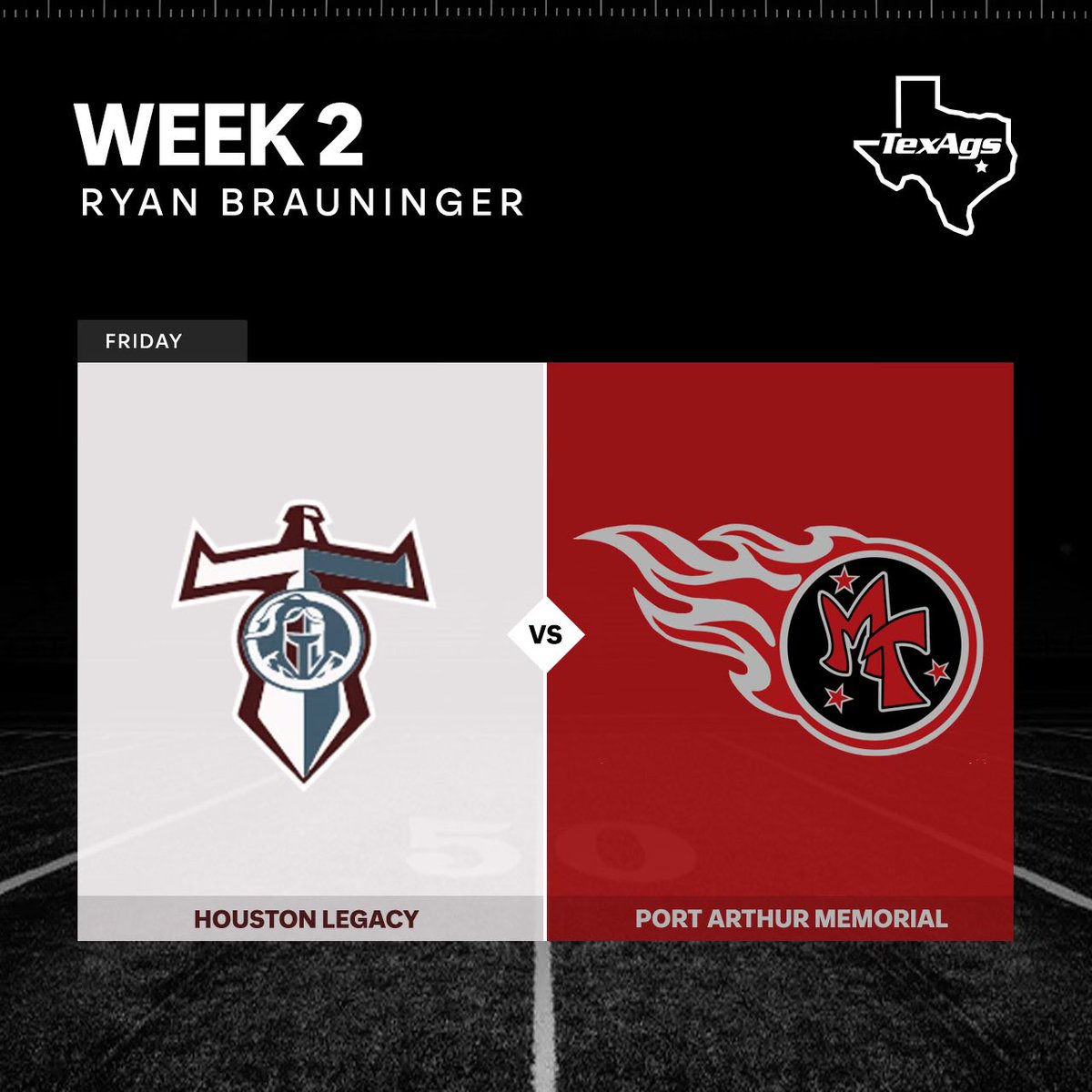 TexAgs Recruiting (@ta_recruiting) on Twitter photo Itโs a literal clash of Titans for <a href="/R_Brauninger/">Ryan Brauninger</a> on Friday night this week in H-town โก๏ธโ๏ธ๐ช๐ซ Itโs a literal clash of Titans for <a href="/R_Brauninger/">Ryan Brauninger</a> on Friday night this week in H-town โก๏ธโ๏ธ๐ช๐ซ