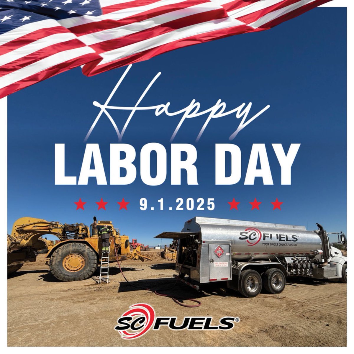 Happy Labor Day from all of us at SC Fuels! 💪

Today, let's celebrate the workers behind the wheel, who keep us moving forward.

#scfuels #trucking #truckdriver #fleetcards #fueldelivery #fuelservices #fuelingbusiness #fuelingnetwork #mobilefueling #fleetfueling #cardlockfuel