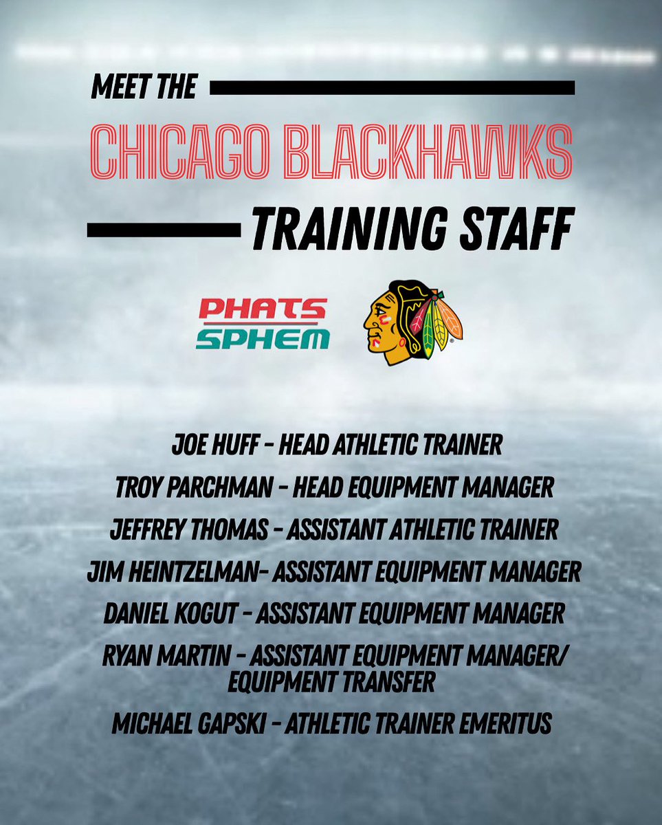 We are meeting each <a href="/NHL/">NHL</a> Training Staff as we wait for the 2025/26 NHL season to begin, and today we recognize the PHATS/SPHEM Members who make up the talented Training Staff of the <a href="/NHLBlackhawks/">Chicago Blackhawks</a> ! 👏

#chicago #blackhawks #chicagoblackhawks #hockey #nhl