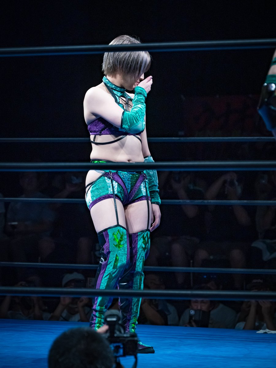 #本間多恵プロ恋10
2025.8.30 新木場1stRING

なつぽい選手の
本間多恵選手コスチューム見て
ついつい笑ってしまう。

#STARDOM #安納サオリ