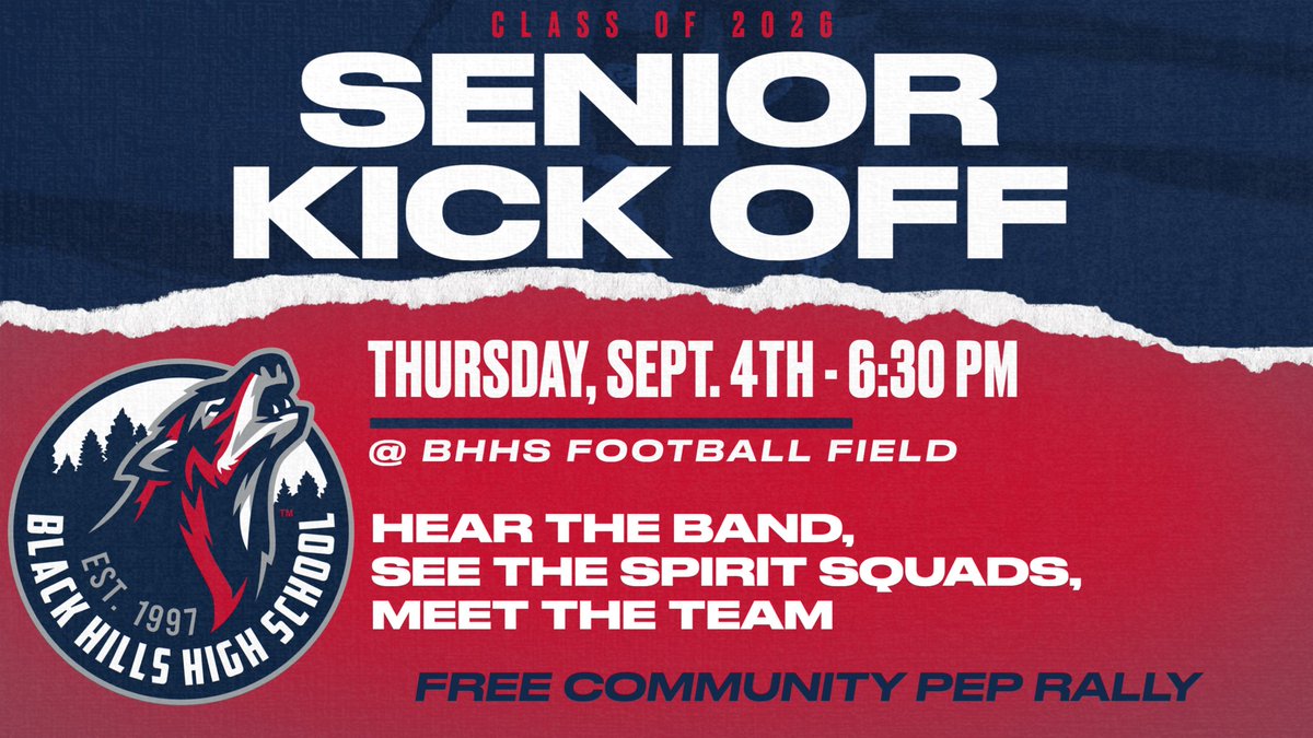 Senior Kick Off Thursday Night!!