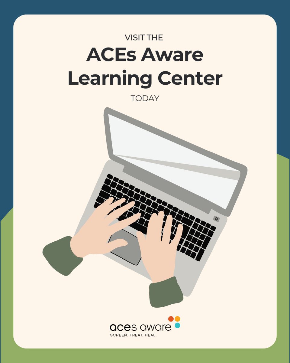 Are you part of a health care team working to prevent, identify, and respond to Adverse Childhood Experiences (ACEs) and toxic stress?

Visit the ACEs Aware Learning Center to explore past and upcoming webinars, self-paced e-courses, and more: training.acesaware.org/aa/