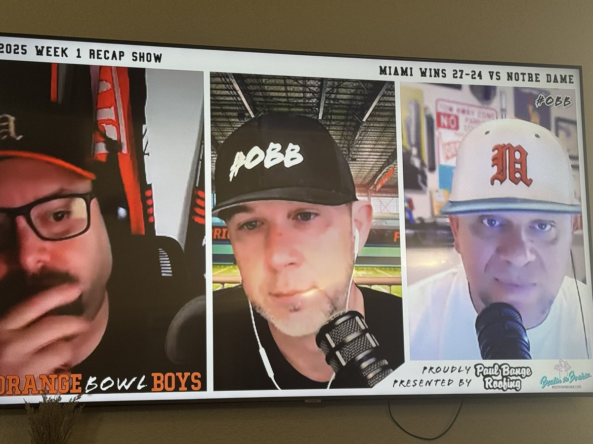 Great recap show fellas! <a href="/OrangeBowlBoys/">Orange Bowl Boys 🎧 #OBB</a>