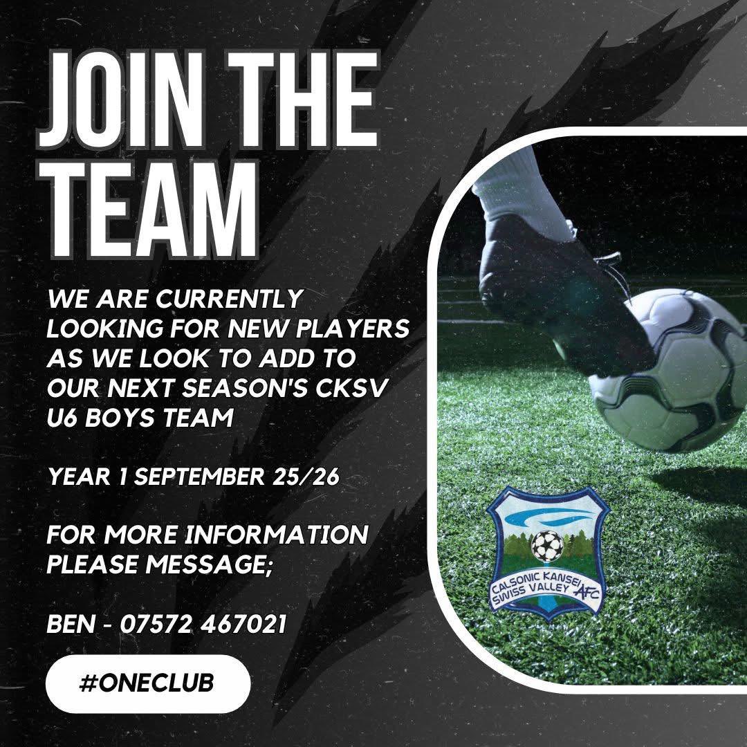 If anyone’s interested please get in touch 😁 Also please share 👍 <a href="/CKSV_AFC/">CKSV AFC</a> <a href="/AllWalesSport/">All Wales Sport</a>