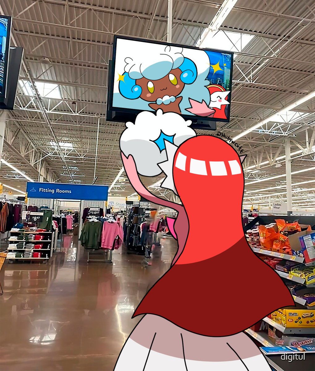 Good morning! ✨✨✨
I went shopping with mommy •⩊•
<a href="/DameWitted/">❤️ Mama Gardie ❤️</a> 

#gardevoir #whimsicott #pokemon