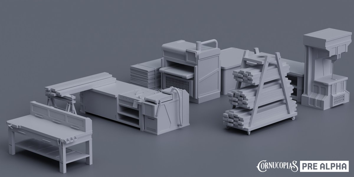 WIP Leak: Carpentry Work Benches

Shown here are Levels 1, 2, and 3. Carpentry brings construction elements, tool handles, and furniture into play. From functional pieces to decorative builds, these benches shape how players outfit their spaces.