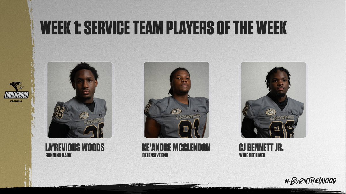 Week 1 Players Of The Week: 

Offense: Drew Krobath 
Defense: Jacob Waller 
Special Teams: AJ Vinatieri 

Offensive Service Team: La'Revious Woods 
Defensive Service Team: Ke'Andre McClendon
 Special Teams Service Team: CJ Bennett 

#BurnTheWood