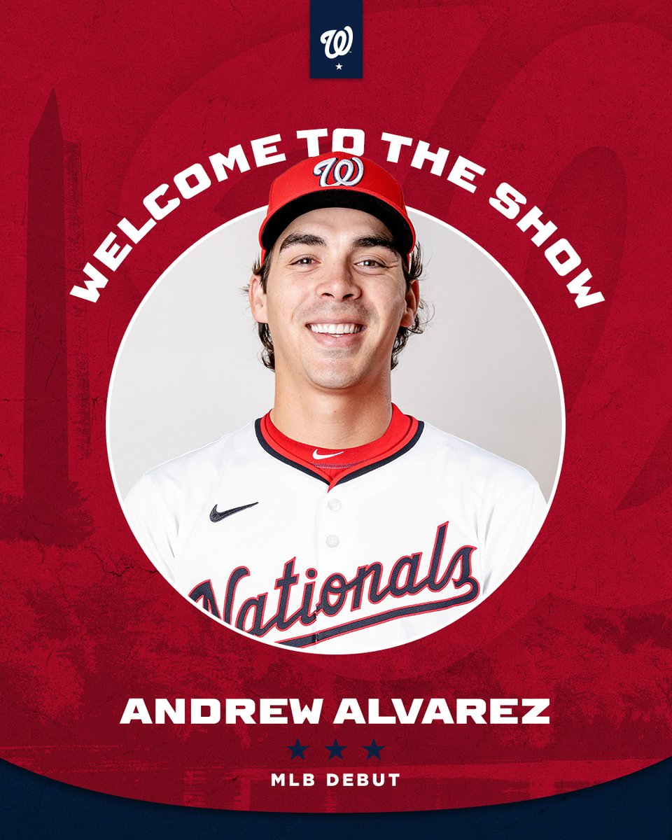 Nationals's tweet image. andrew x cj DOUBLE debut day 🔜