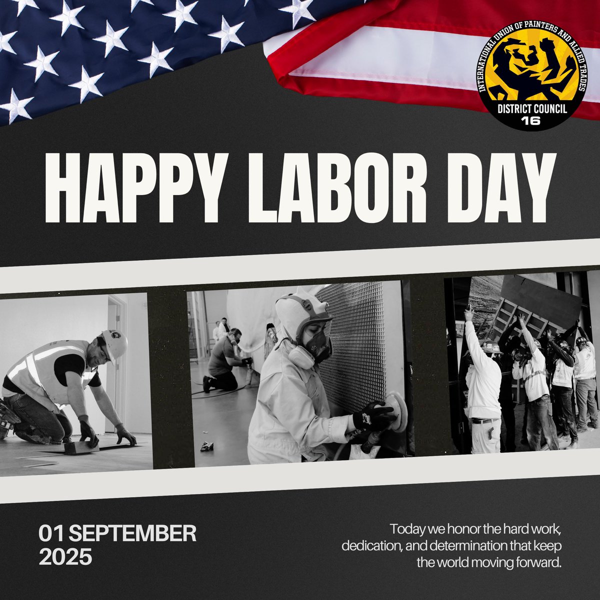 This Labor Day, let’s celebrate how far we’ve come and recommit to the battles still ahead. ✊

One Union. One Family. One Fight. 

#LaborDay #UnionStrong #DC16 #Solidarity