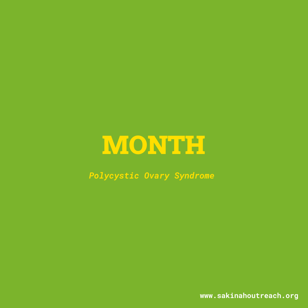 sakinahNGO's tweet image. #sakinahmedicaloutreach #pcosawareness #pcosawarenessmonth