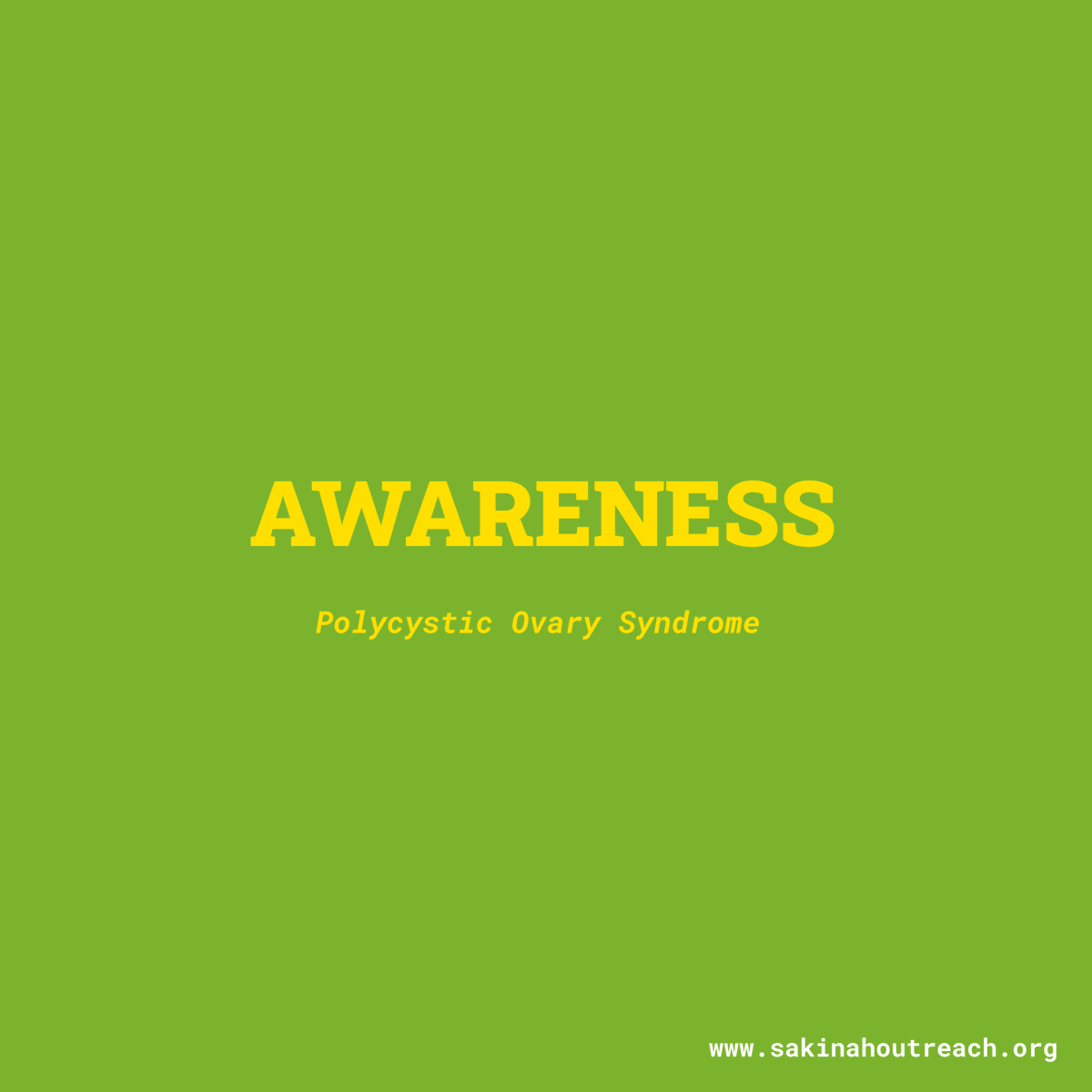 sakinahNGO's tweet image. #sakinahmedicaloutreach #pcosawareness #pcosawarenessmonth