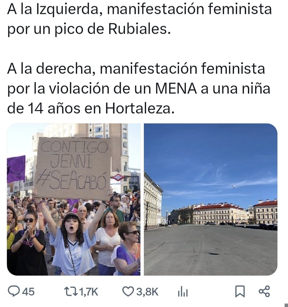 Donde os habéis metido feministas de mierda.
Igual habéis  ido al centro de menas para dar apoyo al violador. No se os lo pregunto