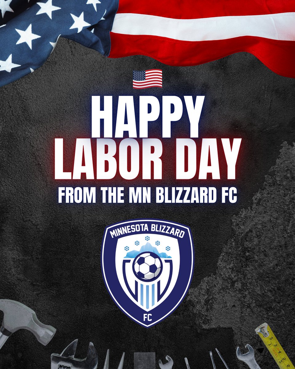 Happy Labor Day! 🇺🇸⚽

Wishing everyone a safe and enjoyable holiday filled with laughter, relaxation, and great memories. 💙

#MNBlizzardFC #Family #LaborDay #LongWeekend #Holiday #MASL2 #NPSL #Soccer