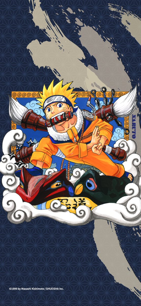 Here's a version without the calendar to use as a wallpaper!

#Naruto