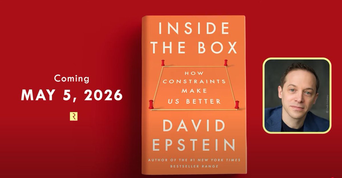 We're very excited abt #APBspeaker <a href="/DavidEpstein/">David Epstein</a>'s new book, #InsidetheBox! By diving into the #science &amp;practice of #constraints, Epstein argues that all of us—individuals, #businesses, #institutions, even societies—can benefit from narrowing our options bit.ly/3VowJB8