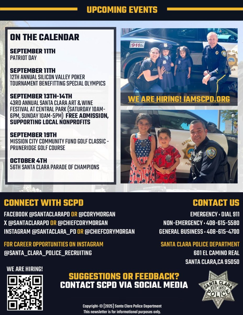 The Mission’s August edition is here! Check out By the Numbers, hear from Chief Cory Morgan in the Chief’s Corner, read divisional updates, and this month we're turning the Employee Spotlight on YOU, because we’re hiring! Plus, don’t miss the latest stories from the beat.