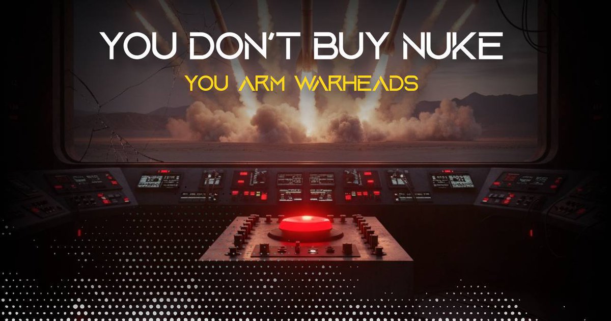 You don’t “buy” NUKE.
Your hands are empty, you don't have a real weapon

One click or a thousand.
👉 dexscreener.com/solana/4sxysg2…