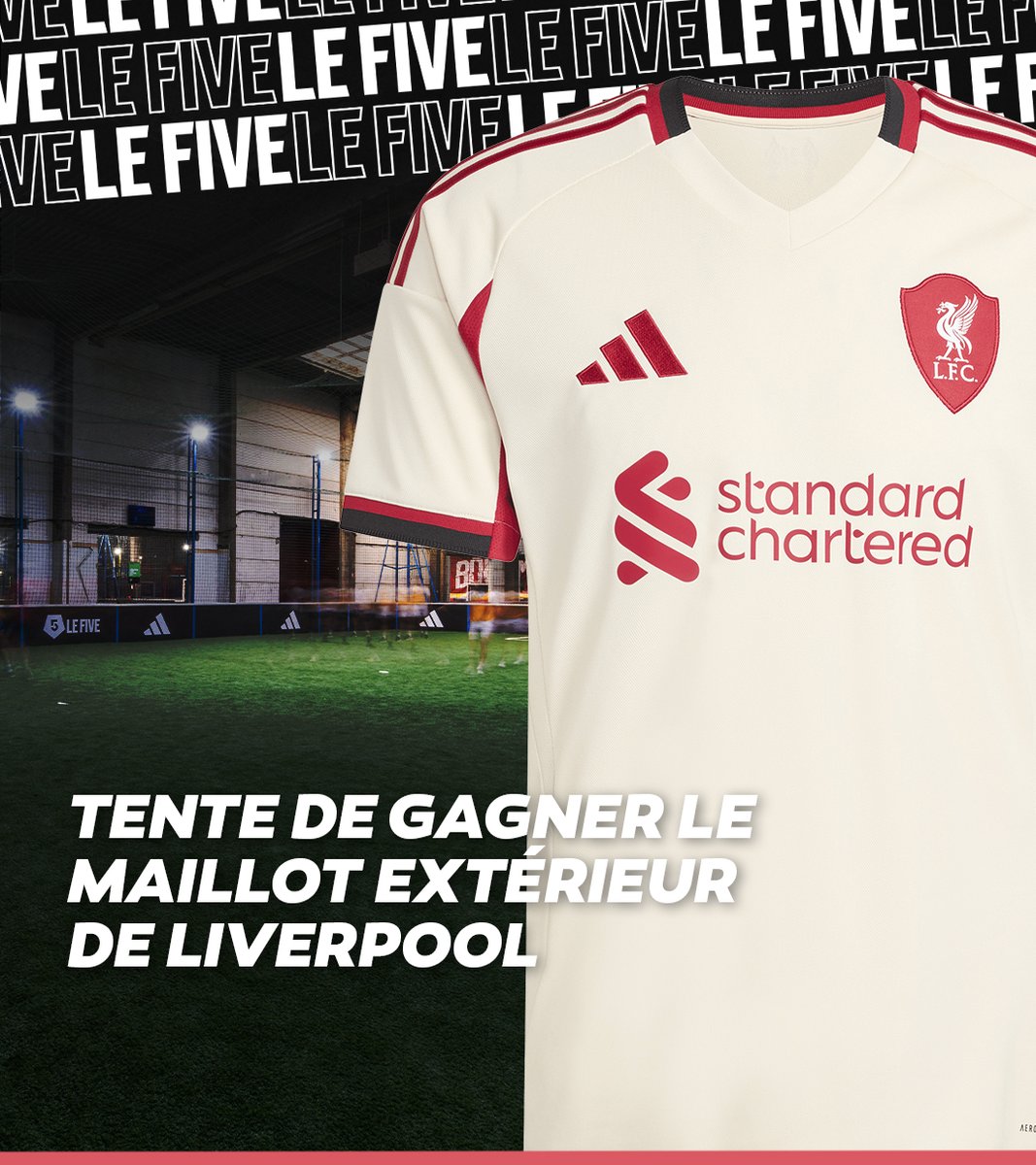 [#JEUCONCOURS🎁]

Tente de gagner le nouveau maillot extérieur de Liverpool ⚽️❤️

Pour participer, il te suffit de :
1️⃣ Follow <a href="/lefivefc/">LE FIVE</a> 😉
2️⃣ Post avec #LEFIVEÇajoue + précise ta taille en réponse

🤞 Un gagnant sera tiré au sort le vendredi 12 septembre 2025

🔥 Bonne chance !