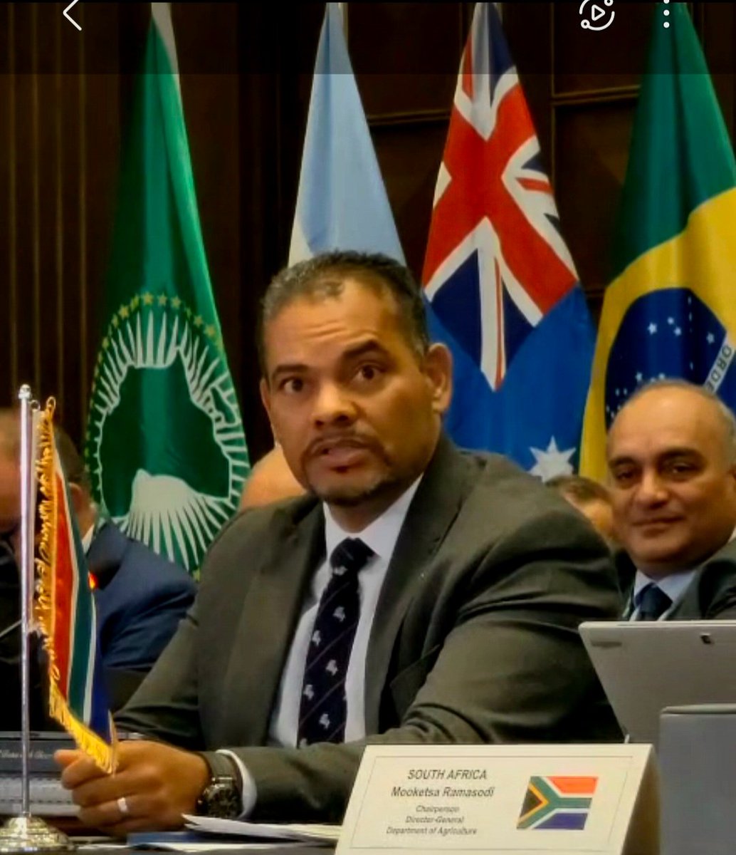 g20org's tweet photo. Today, ​Deputy Minister Alvin Botes delivered the remarks at the #G20 Food Security Task Force Meeting in Cairo, emphasizing the urgency of tackling global food insecurity. The speech highlighted key initiatives and studies commissioned by the South African G20 Presidency to address this critical issue, which is compounded by climate shocks, price inflation, and other complex factors. 🌍🌾
​Deputy Minister Botes underscored the importance of collective action and the spirit of Ubuntu, a concept of interconnectedness and shared humanity. He noted that the three key studies presented to the Task Force offer evidence-based approaches to promote sustainable and resilient food systems, ensuring food is accessible and affordable for the most vulnerable communities.
​The three studies focus on:
​Macro-economic factors and drivers of food price volatility.
​Feasibility of commodity price stabilization techniques, like buffer stocks.
​Effective, sustainable, and climate-resilient food security instruments.
​The Deputy Minister also linked this work to President Cyril Ramaphosa's newly launched committee on global inequality, noting that rising disparities severely undermine efforts to achieve food security.
Deputy Minister ​ended on an inspiring note, drawing a parallel to the famous "Cape to Cairo" phrase, stating that the "Cairo to Cape" journey of this G20 Presidency will lead to a success that will be felt for generations. He reminded everyone that poverty and hunger are man-made and can be eradicated through human action. Let's work together to make a difference! 🤝 #G20SouthAfrica 
#ReKaofela #FoodSecurity #BetterAfricaBetterWorld 
 #Ubuntu #GlobalCooperation #CairoToCape