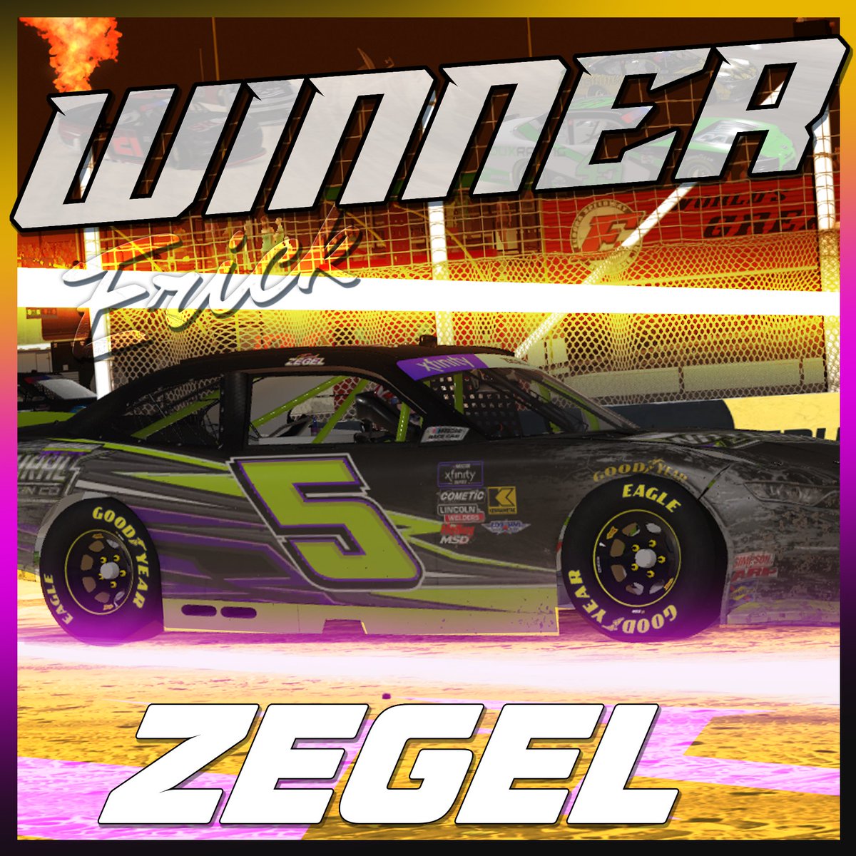 Erick Zegel conquers the dirt for his first win of the season!

He wins the AWC Pro Series Eldora Charity Race under the Friday night lights!