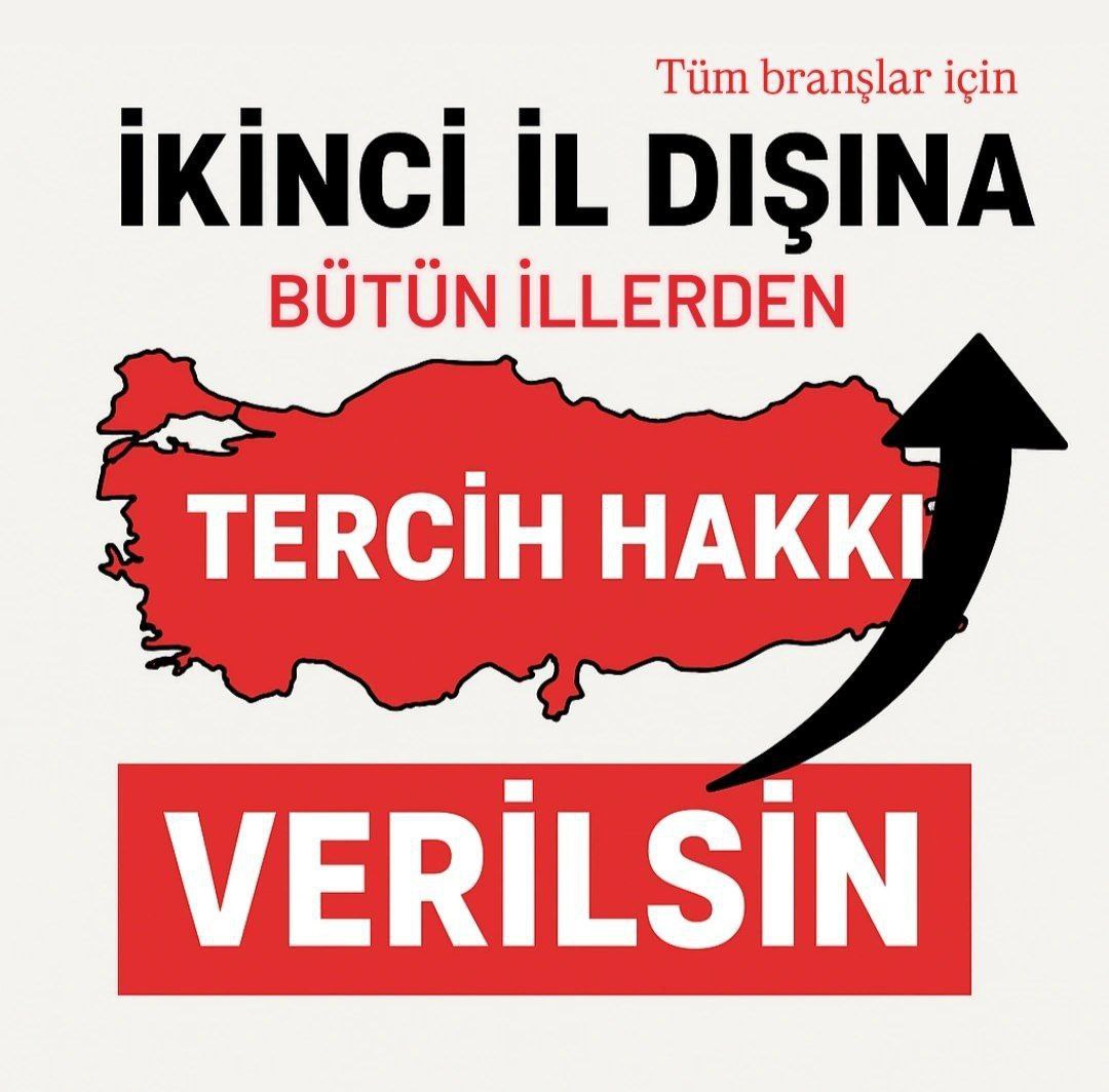 Tüm boş normlar tercihe açılmadığı sürece 2. il dışının anlamı olmayacak. Aylarca boş bir umutla oyalanmış olmak istemiyoruz. #MilliEğitimHazır <a href="/Yusuf__Tekin/">Yusuf Tekin</a> <a href="/cftcblnt/">Bülent ÇİFTCİ</a> <a href="/mebpgm/">Personel Genel Müdürlüğü</a> <a href="/tcmeb/">Millî Eğitim Bakanlığı</a>