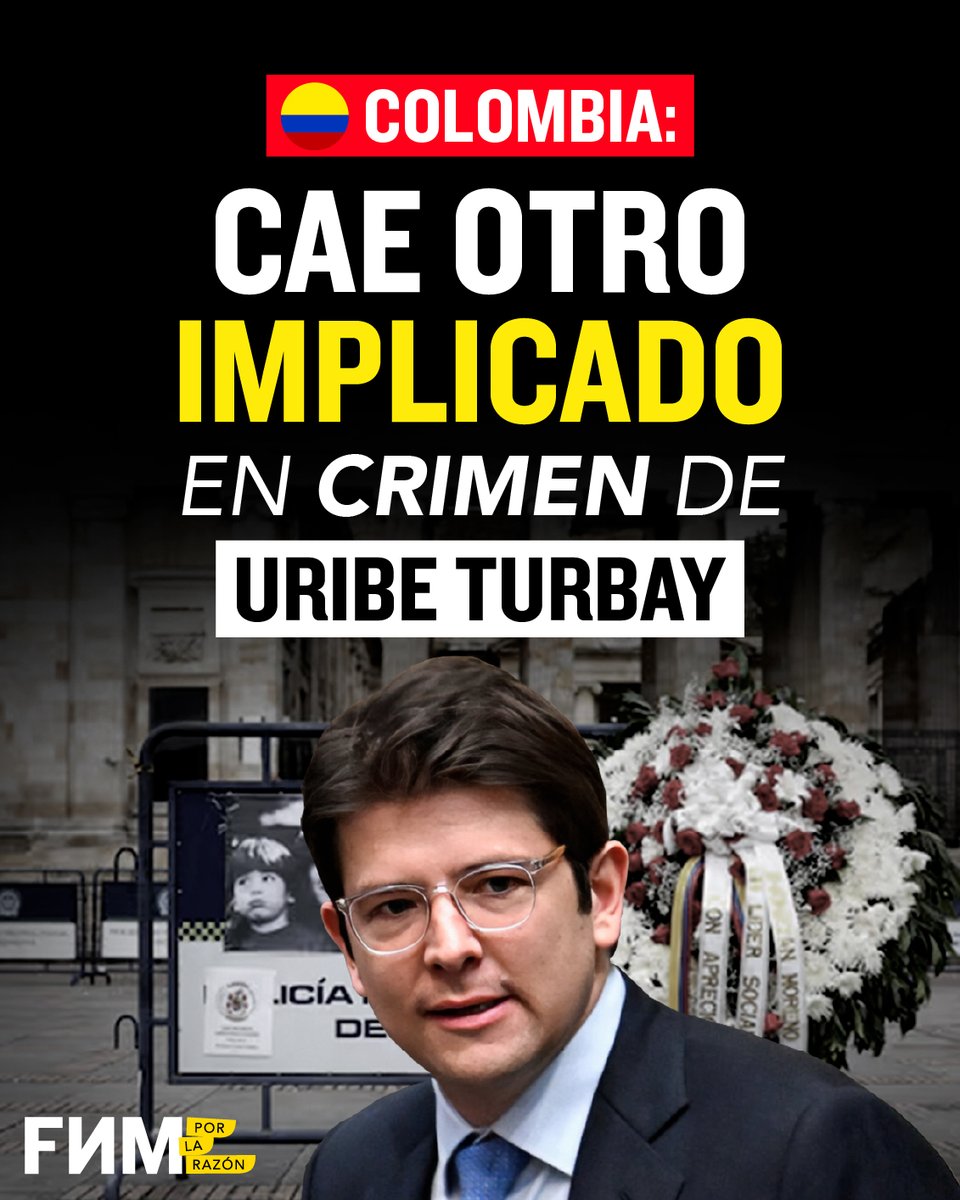 🔴 🇨🇴 COLOMBIA:

CAE OTRO IMPLICADO EN CRIMEN DE URIBE TURBAY

🧵👇
