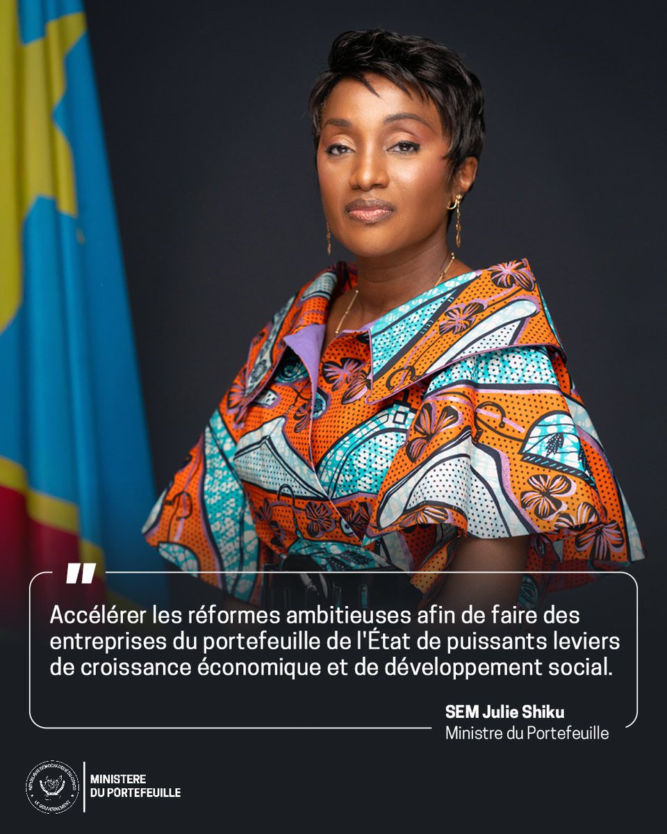 La modernisation des entreprises du Portefeuille est un impératif national. Ensemble, relevons le défi. 🇨🇩

#LevierDeCroissance