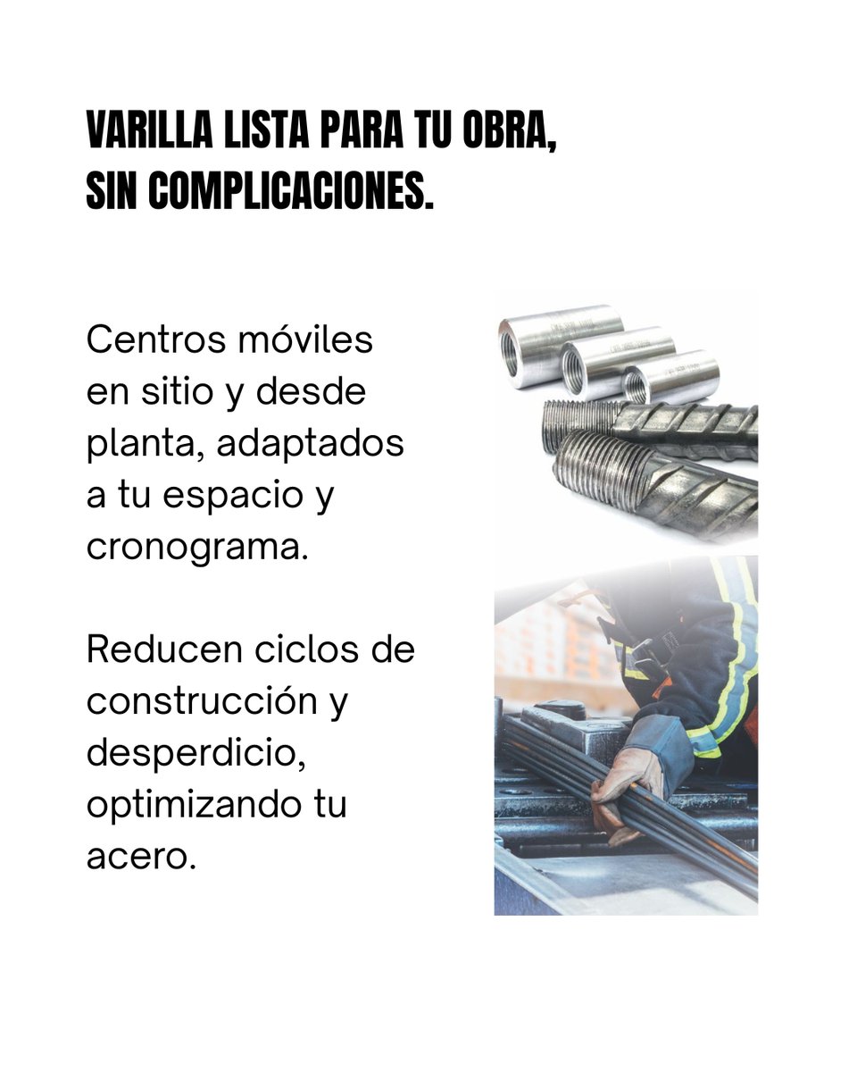 Espacios_Maq's tweet photo. Con más de 30 años en el mercado, CMH ofrece soluciones a la medida para tu obra, desde habilitado en sitio hasta conectores tipo 2, con logística y calidad certificada.

👉 https://t.co/H7GKkDjR57

#HabilitadoDeVarilla #Conectores #IngenieríaCivil #Varilla #RevistaEspacios https://t.co/GL8IJcYQvg