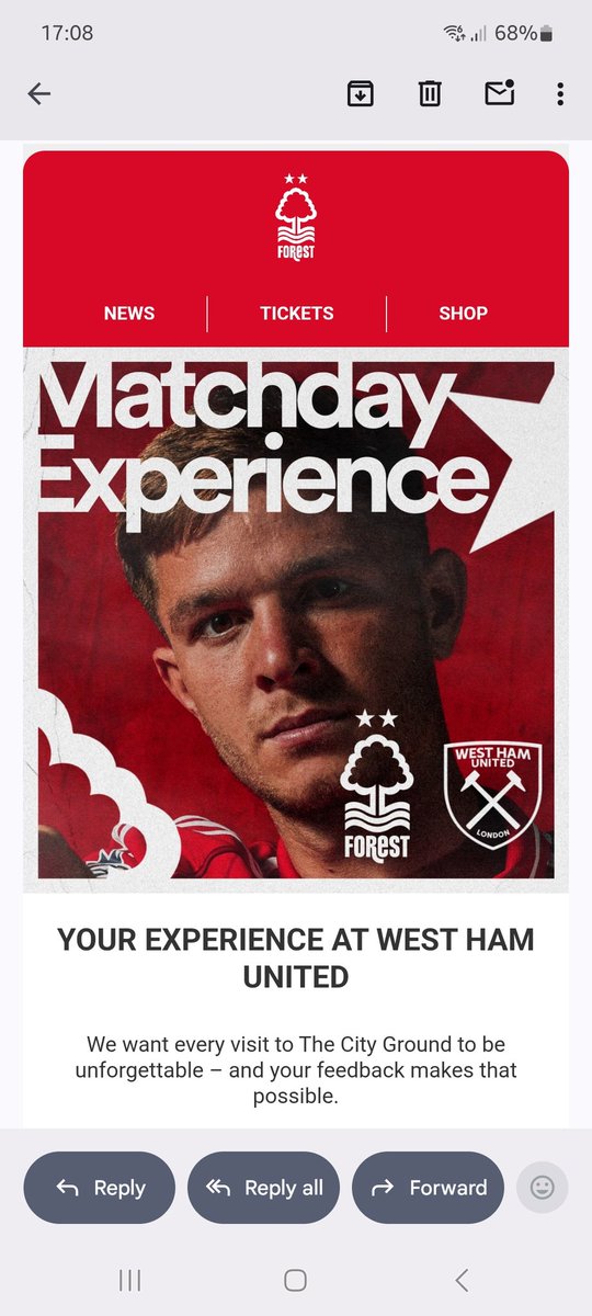 How was my matchday experience vs West Ham? #NFFC have emailed asking for my opinions 🤣😭