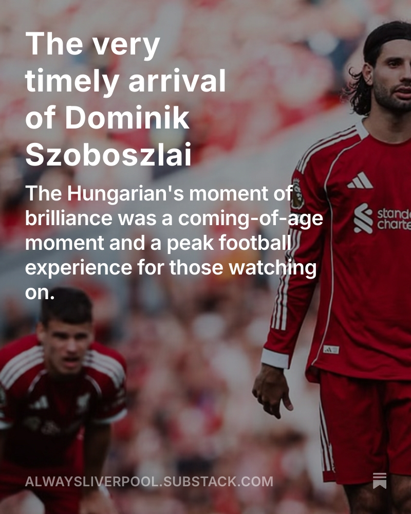 New on Always Liverpool | Cometh the hour, cometh the man we hoped was in there somewhere....

alwaysliverpool.substack.com/p/the-very-tim…