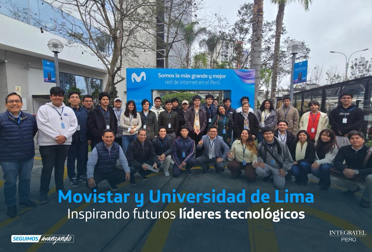 Comunicaciones Movistar Perú (@comsmovistarpe) on Twitter photo Alumnos de la <a href="/udelima/">Universidad de Lima</a> compartieron junto a nuestros líderes <a href="/mleondecespedes/">Maria Isabel Leon</a>, <a href="/cliviacavalie/">Christian Livia</a> y especialistas, experiencias sobre innovación y transformación digital.💡Charlas de IA, analytics, ciberseguridad y microservicios mostraron cómo la conectividad transforma vidas. 🌍 Alumnos de la <a href="/udelima/">Universidad de Lima</a> compartieron junto a nuestros líderes <a href="/mleondecespedes/">Maria Isabel Leon</a>, <a href="/cliviacavalie/">Christian Livia</a> y especialistas, experiencias sobre innovación y transformación digital.💡Charlas de IA, analytics, ciberseguridad y microservicios mostraron cómo la conectividad transforma vidas. 🌍