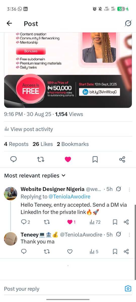 teni_thedev's tweet image. Happy new month! 🎉 September is off to a great start—I got selected for the 20-Day Workshop with @webdesignerng starting Sept 10. Excited to learn, grow & connect with fellow devs! 🚀 #NewMonth #September #WebDevlopment #Webdev