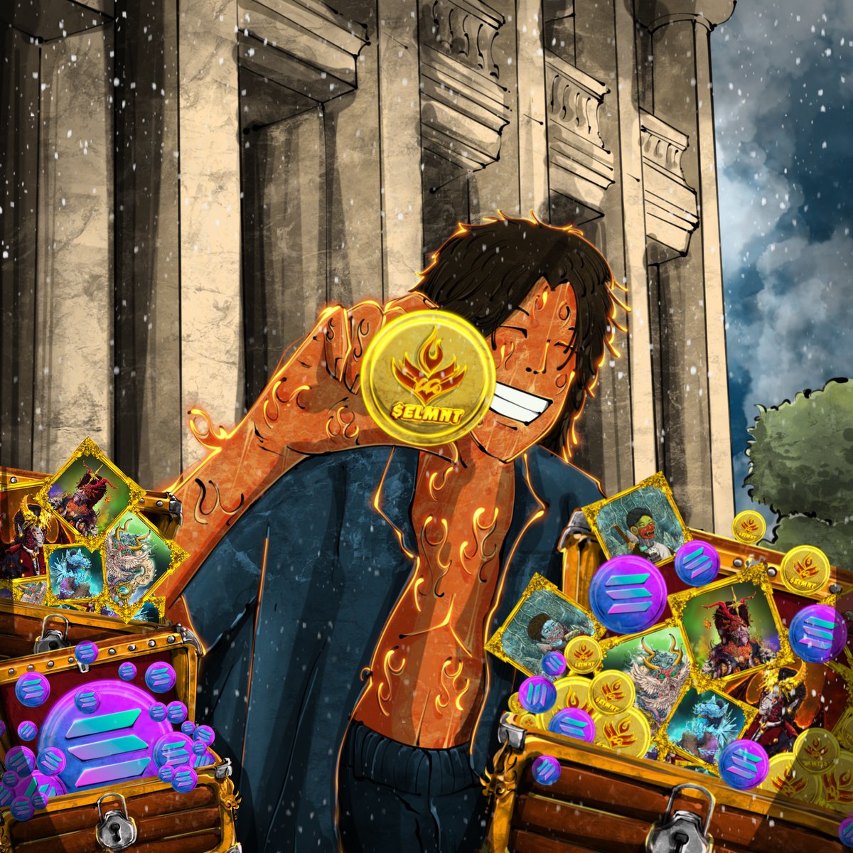 Elementals_NFT_'s tweet image. Who&apos;s doesn&apos;t love free daily boxes...🔥

1 NFT = 1 Daily box

10+ NFTs = 2 Daily boxes

You can win up to 2.5 SOL or 0.5 SOL or Elementals NFT.

Will add more and bigger rewards as we grow.

Daily box: box.elementalsnft.fun