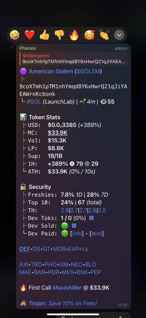 $GOLEM
Gamble for now 
CA&gt;

9coXTmh1pTM1nhYmqd8Y6xHwrQ21qJiYAEAWrnKcbonk