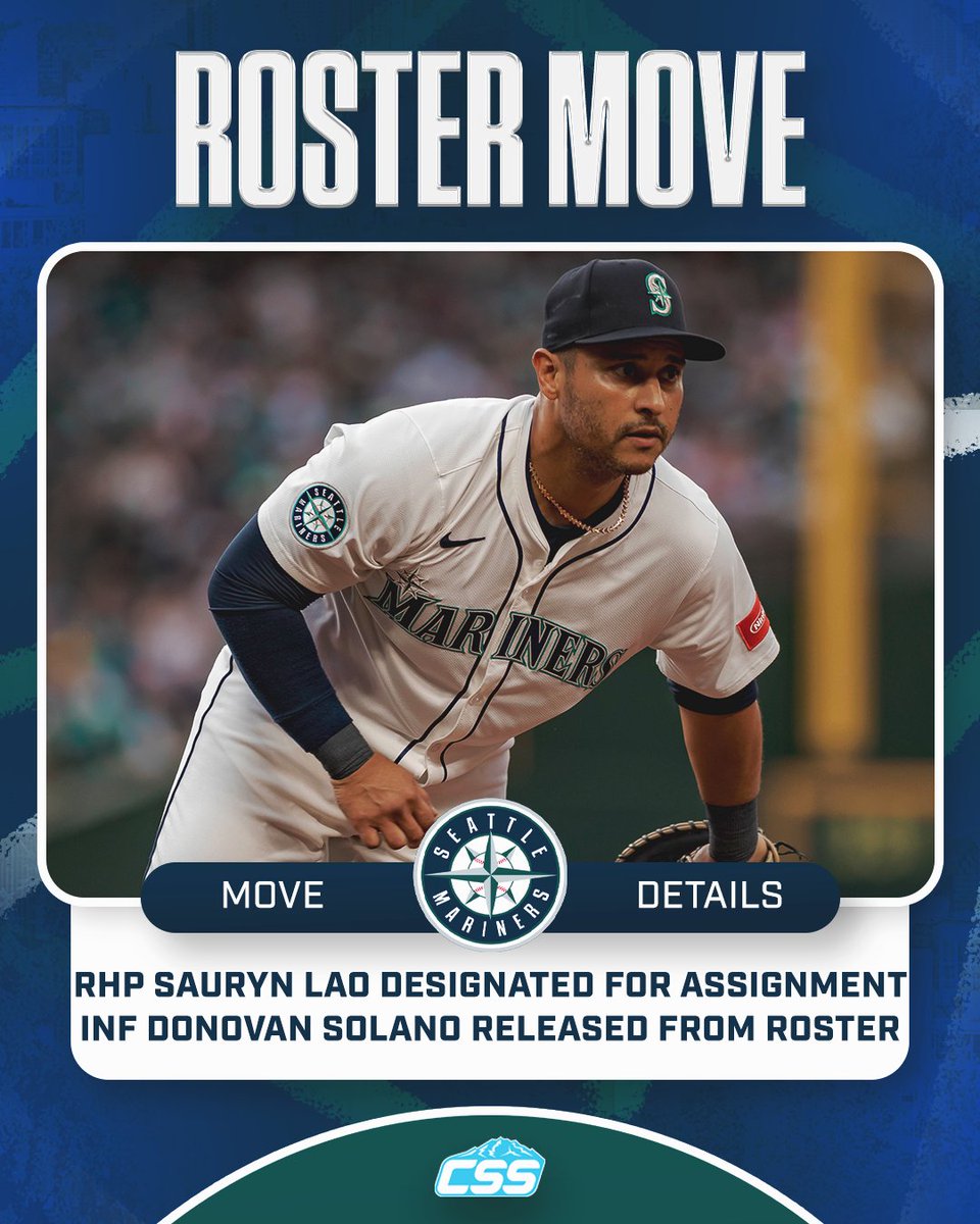 Our @Mariners have made five roster moves, bringing Harry Ford up from  @RainiersLand with RHP Luke Jackson and INF Leo Rivas. Ford will wear #5  and Jackson #77. RHP Sauryn Lao was