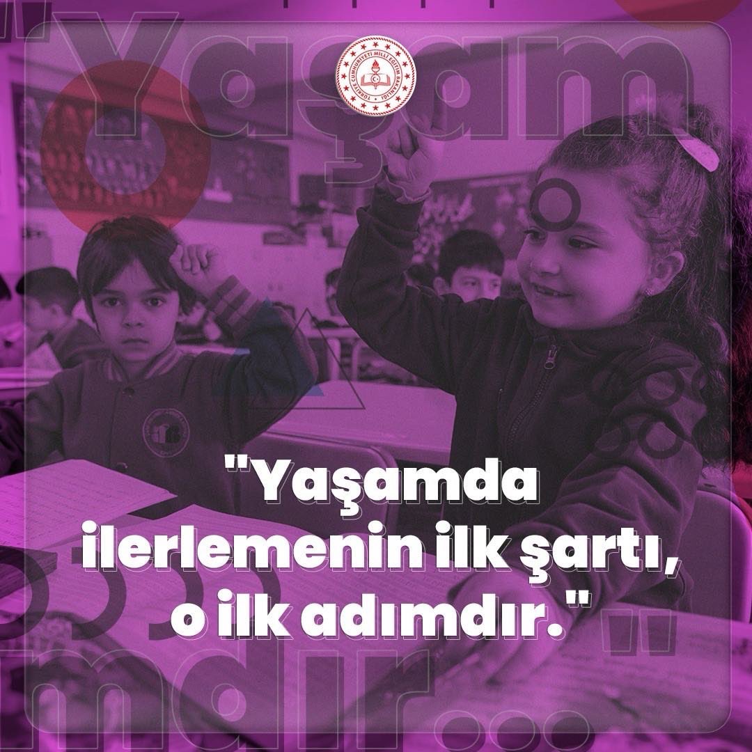 Bugün, eğitim yolculuklarının ilk adımını atan tüm yavrularımıza başarılar diliyoruz. 🧿

Yolları, ufukları bahtları açık olsun… 🙏🏻