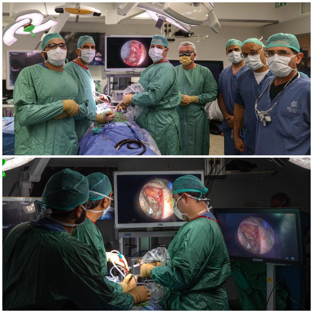 Médicos israelíes acaban de hacer historia.

En el Centro Médico Ichilov, los cirujanos extirparon un tumor en la base del cráneo, a través de la cuenca del ojo, sin necesidad de abrir el cráneo.

Sin cicatrices. Sin daños visuales importantes. Simplemente brillantez. Israel