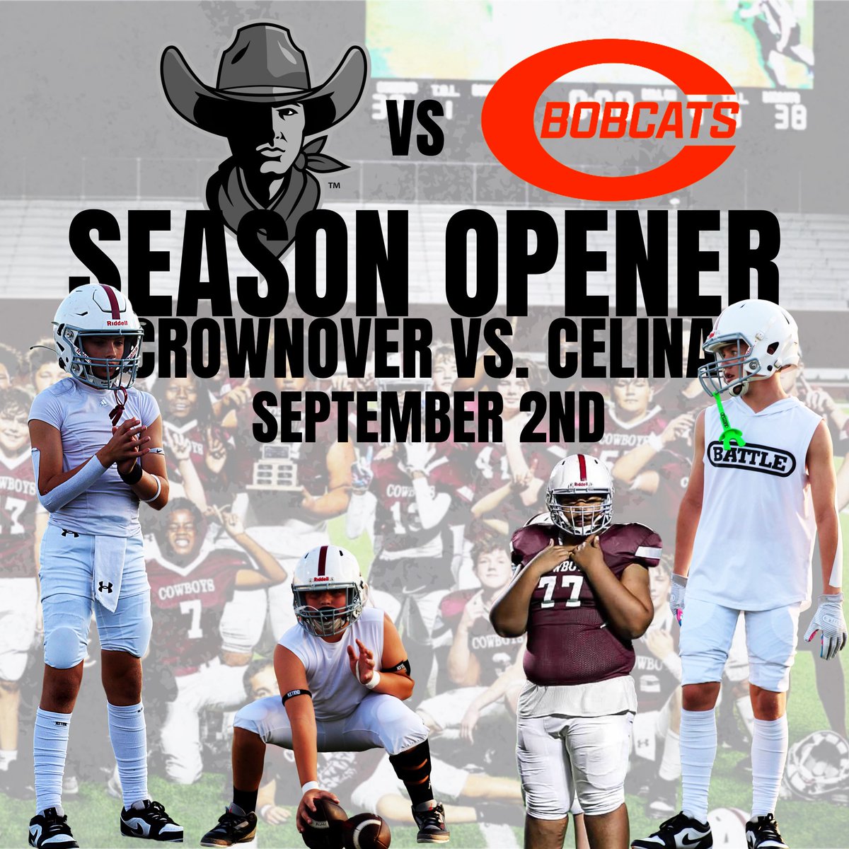 7th Grade GAMEDAY

🆚 Celina
🕢 B Game: 6:00 PM 
       A Game: 7:15 PM
📍Guyer High School