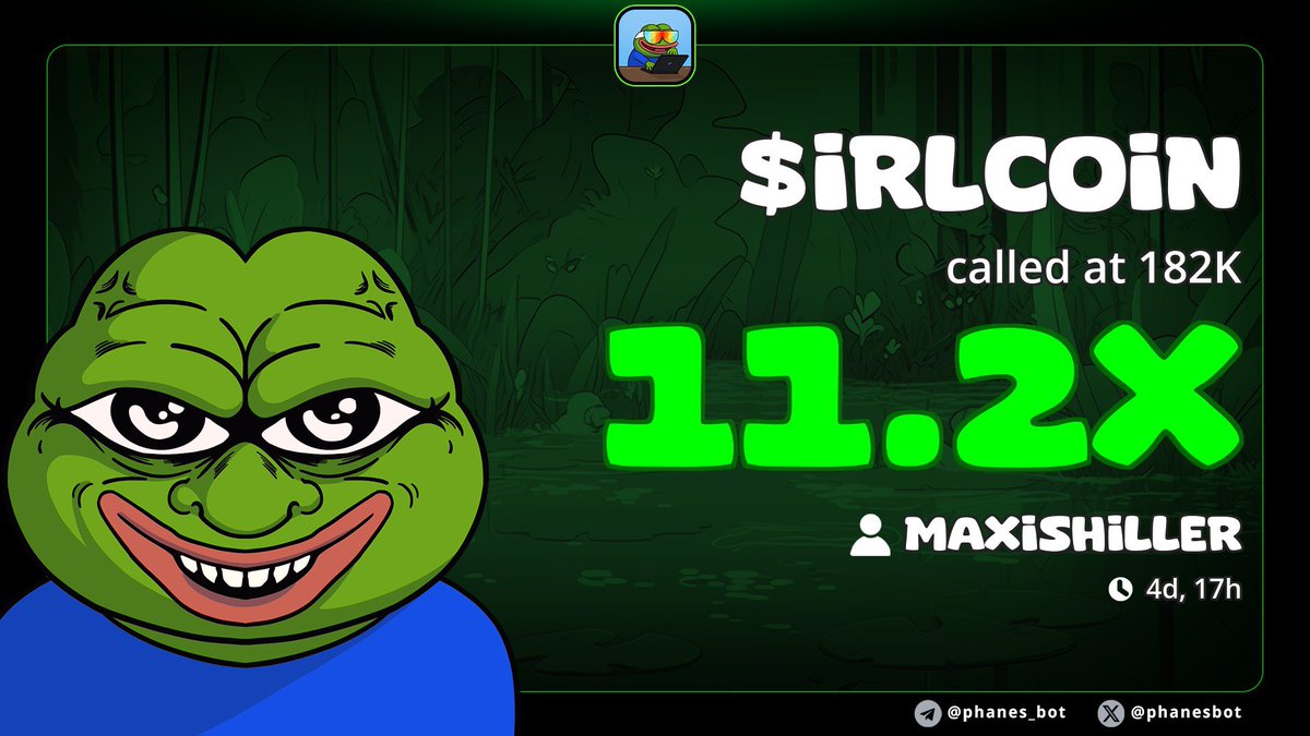 11x up from my alpha call on $IRLCOIN