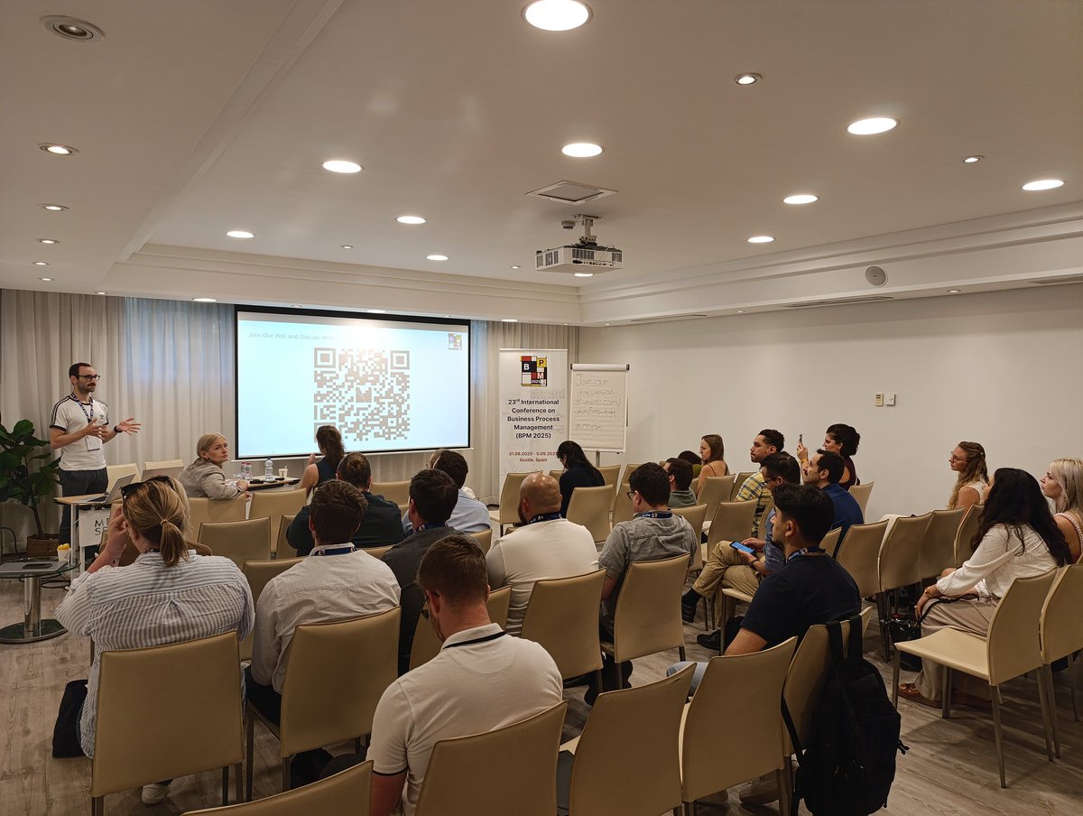 Just wrapped up the very first edition of the #AUTOMATE workshop at #BPM2025! 🎉
A huge thank you to everyone who joined and contributed to the lively discussions — your engagement made this first edition a real success.
We look forward to welcoming you again next year!! 🚀